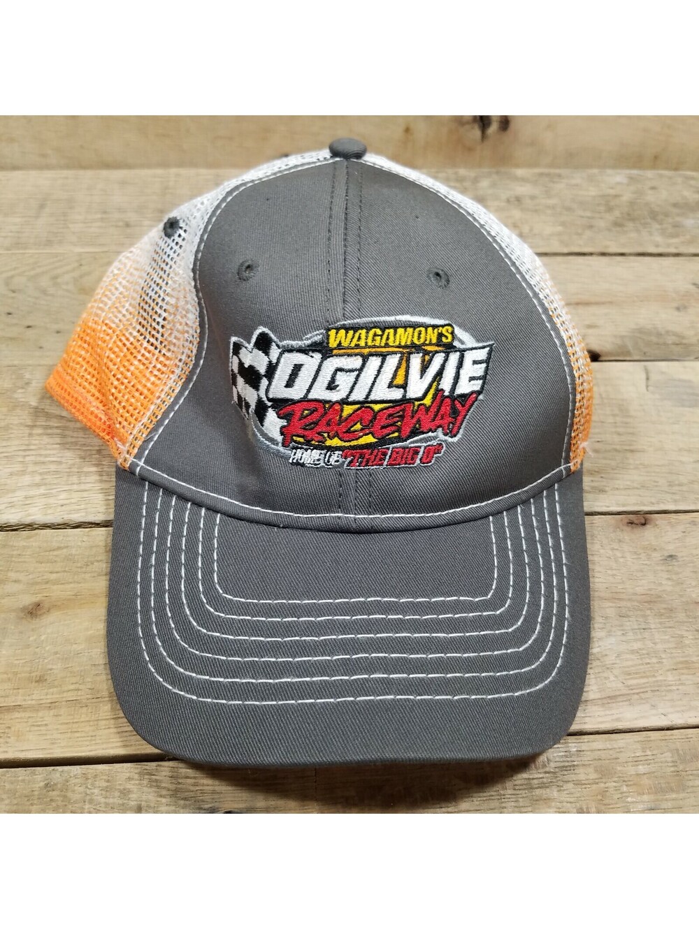 Wagamon's Ogilvie Raceway Home Of The Big D Baseball Cap Hat T4